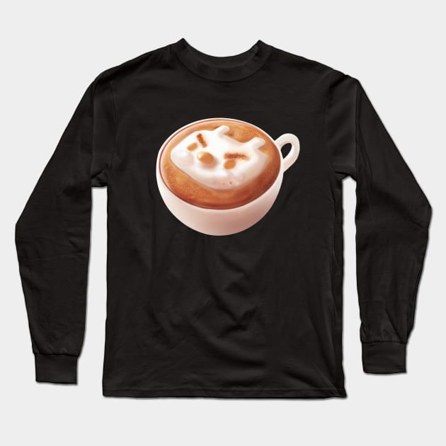 Latte Art Long Sleeve T-Shirt by zkozkohi